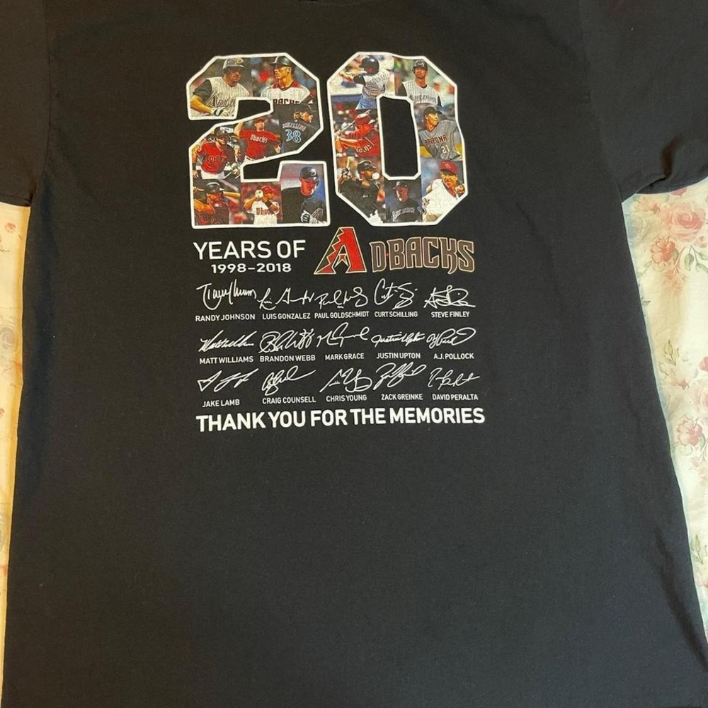 Arizona Diamondbacks‎ 20th Anniversary Shirt Size L